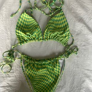 Green and Yellow Bikini
